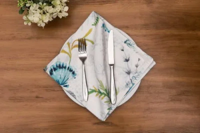 C & F Home C&f Home Marlowe Sound Cotton Napkin Machine Washable Set Of 6 Decor In Multi