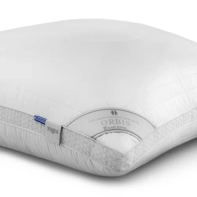 Togas Orbis Siliconized 3d Microfiber Pillow In White