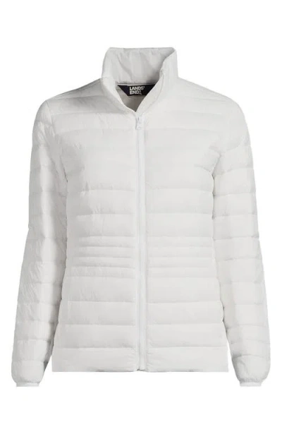 Lands' End Plus Size Wanderweight Packable Down Jacket In White