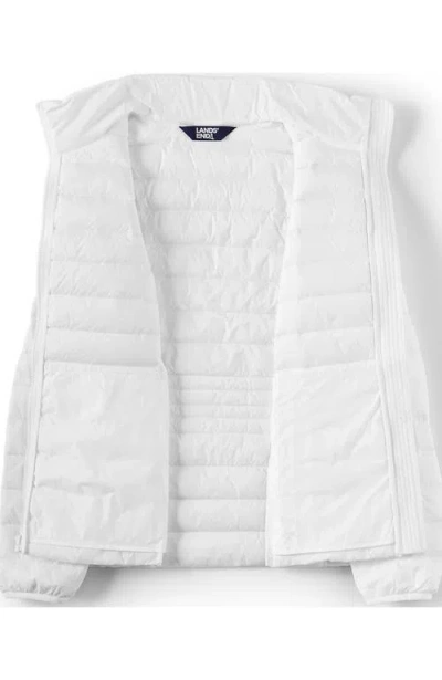 Lands' End Plus Size Wanderweight Packable Down Jacket In White