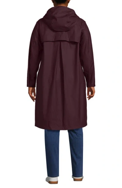 Lands' End Plus Size Squall Waterproof Slicker Raincoat In Black