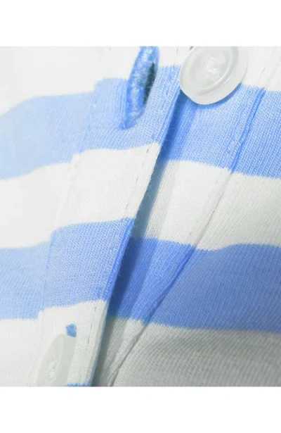 Lands' End Petite Knit 2 Piece Pajama Set In Blue