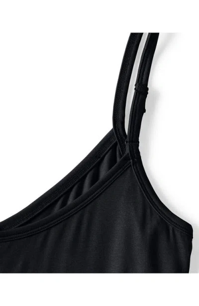 Lands' End Plus Size Cooling V-neck Camisole In Black