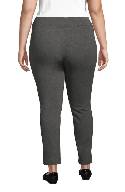Lands' End Starfish Mid Rise Slim Leg Pants In Gray
