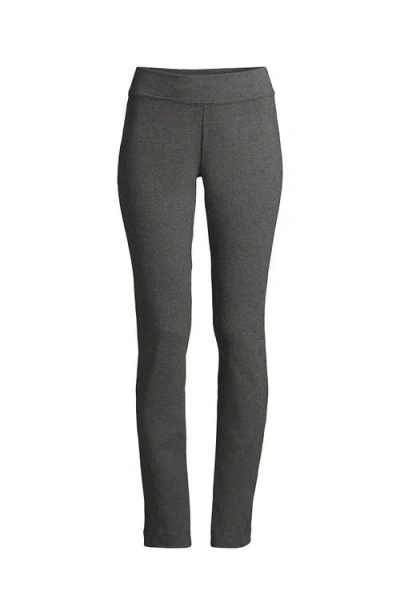 Lands' End Starfish Mid Rise Slim Leg Pants In Gray