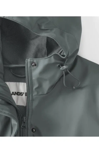 Lands' End Plus Size Squall Waterproof Slicker Raincoat In Gray