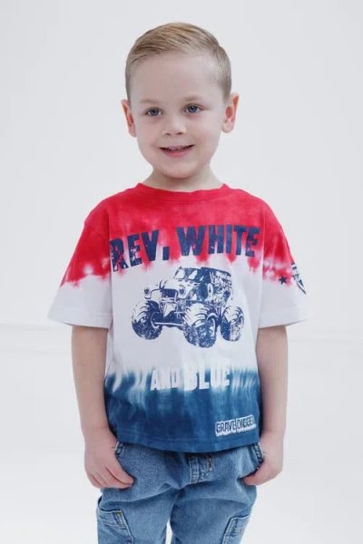 Monster Jam Grave Digger July 4th T-shirt In Multi