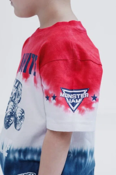 Monster Jam Grave Digger July 4th T-shirt In Multi