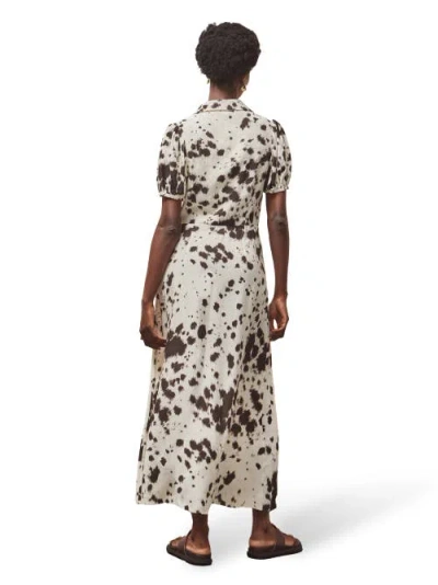 Ro&zo Animal Print Button Front Shirt Dress In Multi