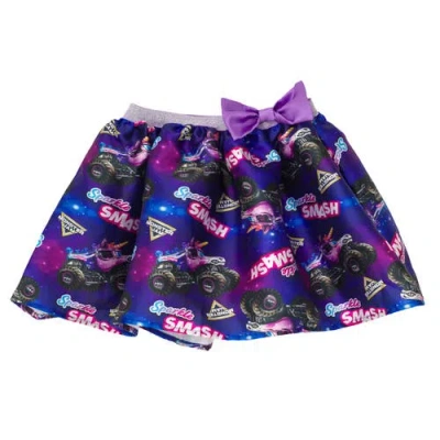 Monster Jam Sparkle Smash Tank Top Skirt & Bag Set In Pink