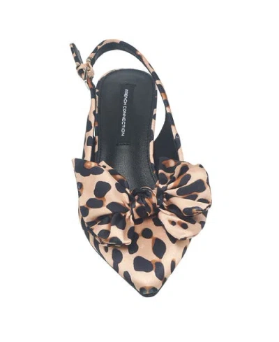 French Connection Quinnbow Slingback Kitten Heel In Multi