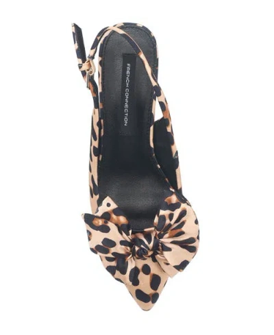 French Connection Quinnbow Slingback Kitten Heel In Multi