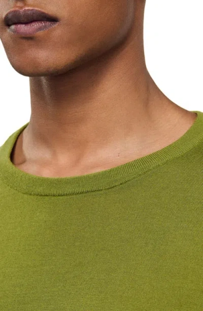 Sandro Flowing Knit T-shirt In Green