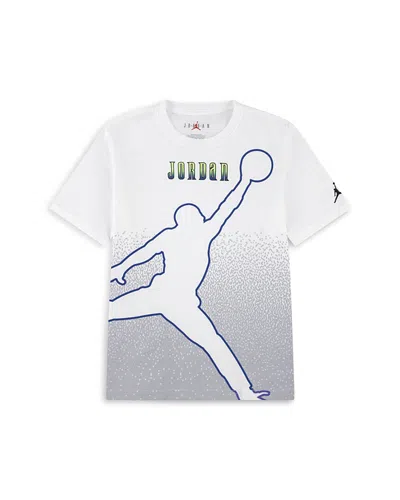 Jordan Boys' Jm Global Graphic Print Ombre Tee - Big Kid In White