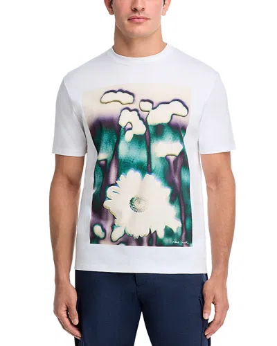 Paul Smith Crewneck Graphic Tee In White