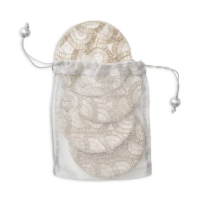 Kim Seybert Lune Coasters In Gift Bag, Set Of 4 In Multi