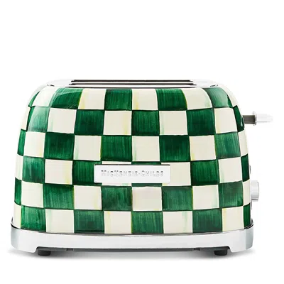 Mackenzie-childs Mackenzie Childs Emerald Check 2-slice Toaster In Multi