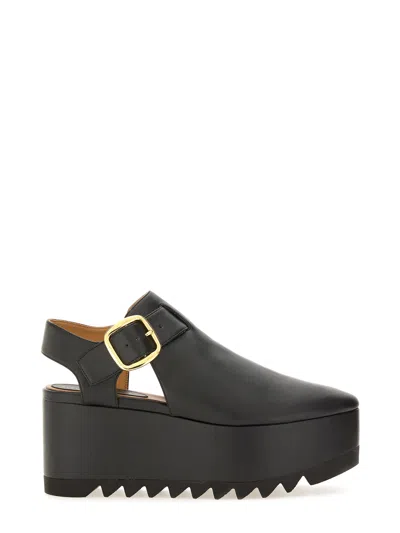 Stella Mccartney Elyse Sandal With Platform In Black