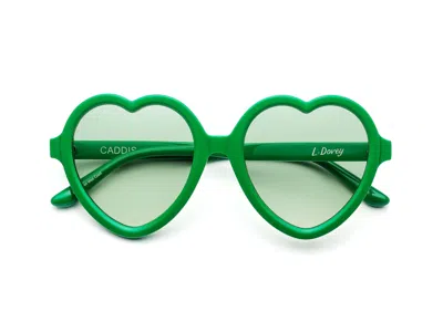 Caddis Reading Glasses - Polished Kelly Green / Light Green Frq / 0.00