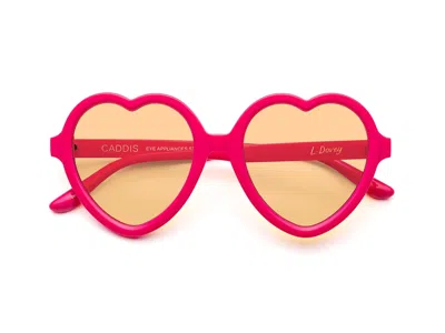 Caddis Reading Glasses - Polished Hot Pink / Light Orange Frq / 0.00
