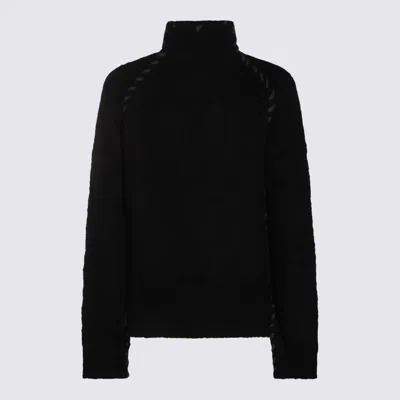 Thom Krom High-neck Twisted-detail Sweater In Black