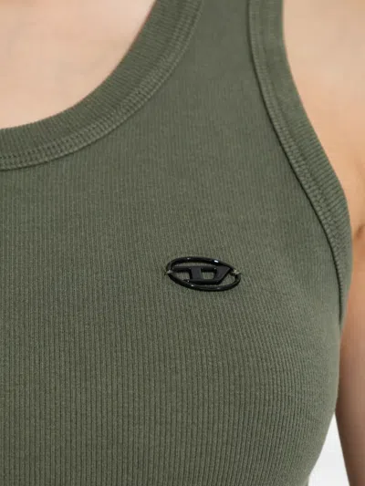 Diesel T-ankydesi Ribbed Tank Top In Green