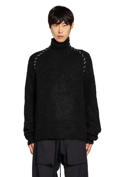 Thom Krom High-neck Twisted-detail Sweater In Black