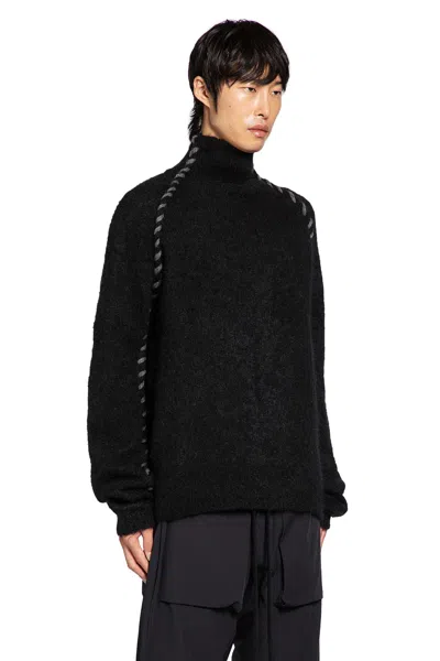 Thom Krom High-neck Twisted-detail Sweater In Black