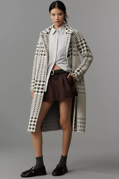 Nvlt Knit Button-front Coat Jacket In Black