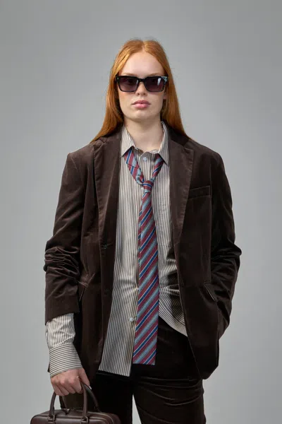 Adnym Schaffer Jacket In Brown