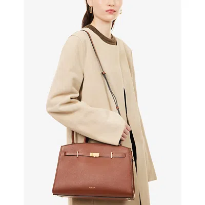 Demellier The Hudson Grained Leather Top Handle Bag