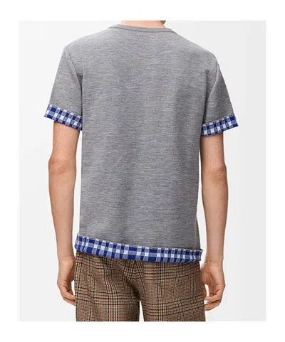 Loewe Crew Neck T-shirt In Gray