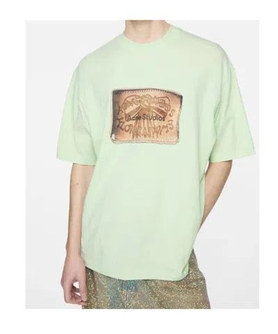 Acne Studios Short-sleeved T-shirt In Green
