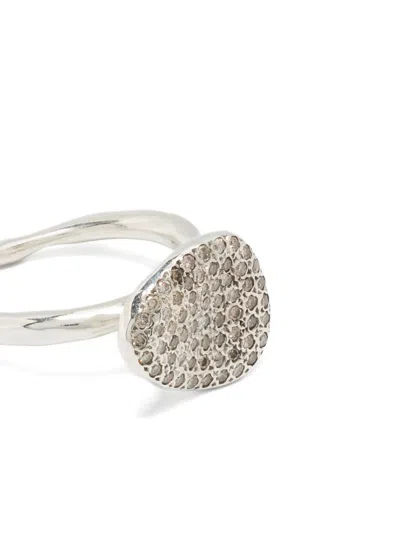 纯银 MARCIA 钻石戒指