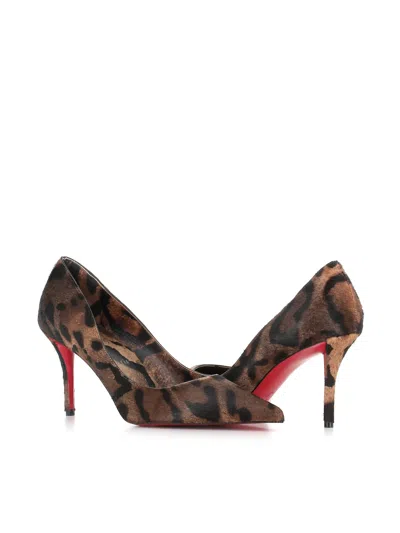 Christian Louboutin Miss Z Pony Skin Pumps With Leopard Print In Animal Print