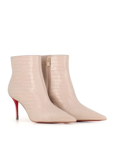 Christian Louboutin Ankle Boot Miss Z Booty 80 In Neutral