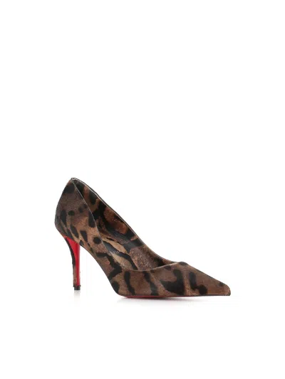 Christian Louboutin Miss Z Pony Skin Pumps With Leopard Print In Animal Print