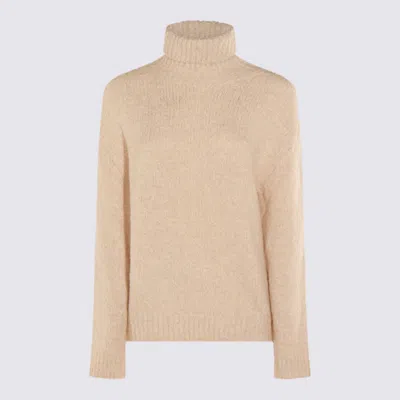 Eleventy Soft Knit Turtleneck Long Sleeves In Neutral