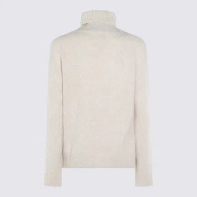 Eleventy Soft Knit Turtleneck Long Sleeves In Neutral