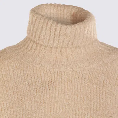 Eleventy Soft Knit Turtleneck Long Sleeves In Neutral