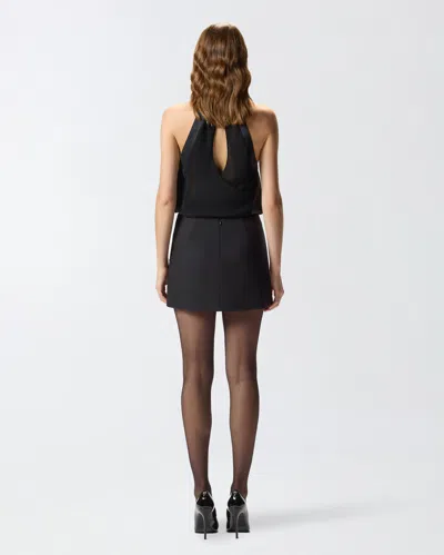 Pinko Memory Mini Skirt In Black