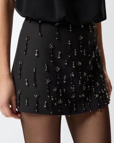 Pinko Memory Mini Skirt In Black