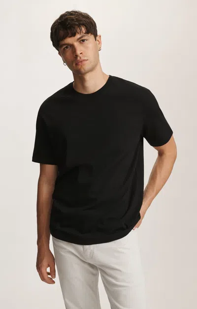 Mavi Short Sleeve Crew Neck T-shirt In Jet Black