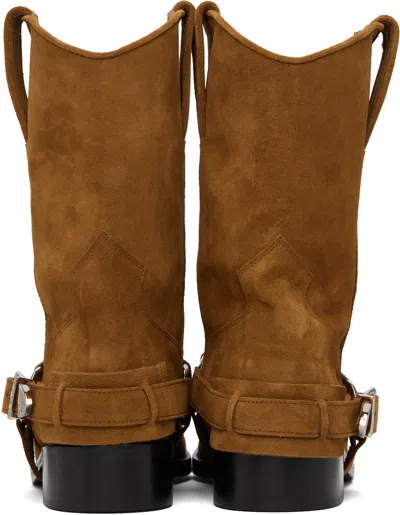 Toga Virilis Ssense Exclusive Brown Suede Boots In Brown