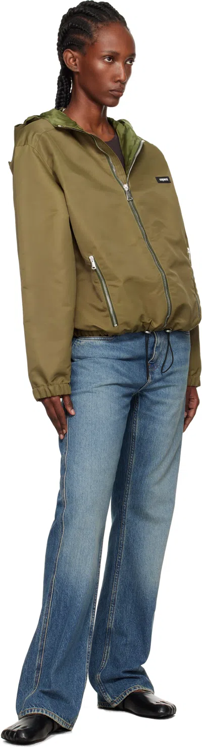 Coperni Logo Patch Casual Jacket In Green