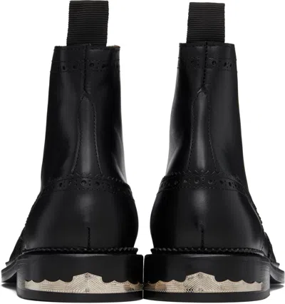 Toga Virilis Ssense Exclusive Black Leather Boots In Black
