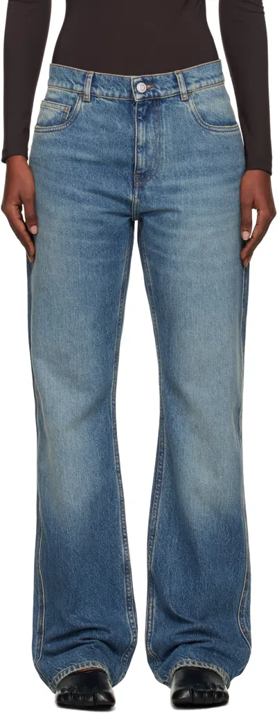 Coperni Five Pocket Jeans In Blue