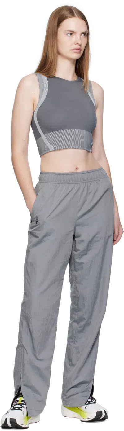 On Gray Court Track Pants In Gray