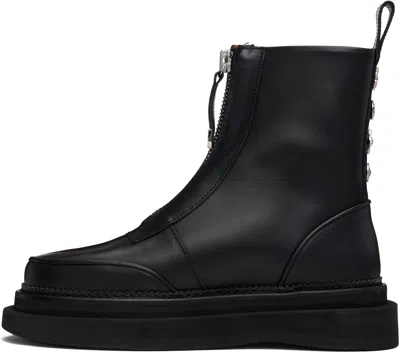 Toga Virilis Zip-front Embellished Boots In Black