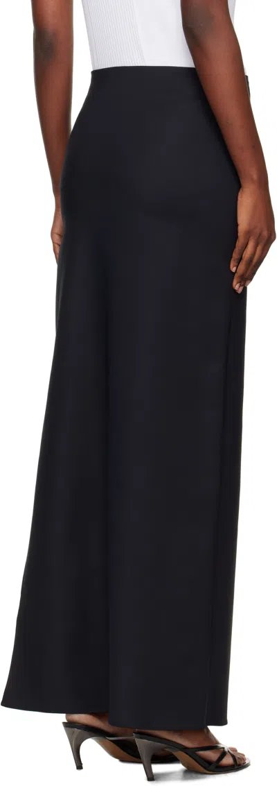 Coperni Black Garter Belt Maxi Skirt In Black